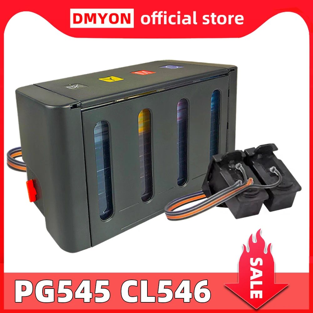 DMYON Kompatibel für Canon PG545 CL546 CISS Groß Tinte TS3150 MG3050 MG3051 MG3052 MG3053 MG2950 Drucker Patrone