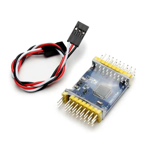 SBUS To PWM PPM Decoder 16CH  PWM output  Servo For Futaba Frsky X8R RXSR Airplane