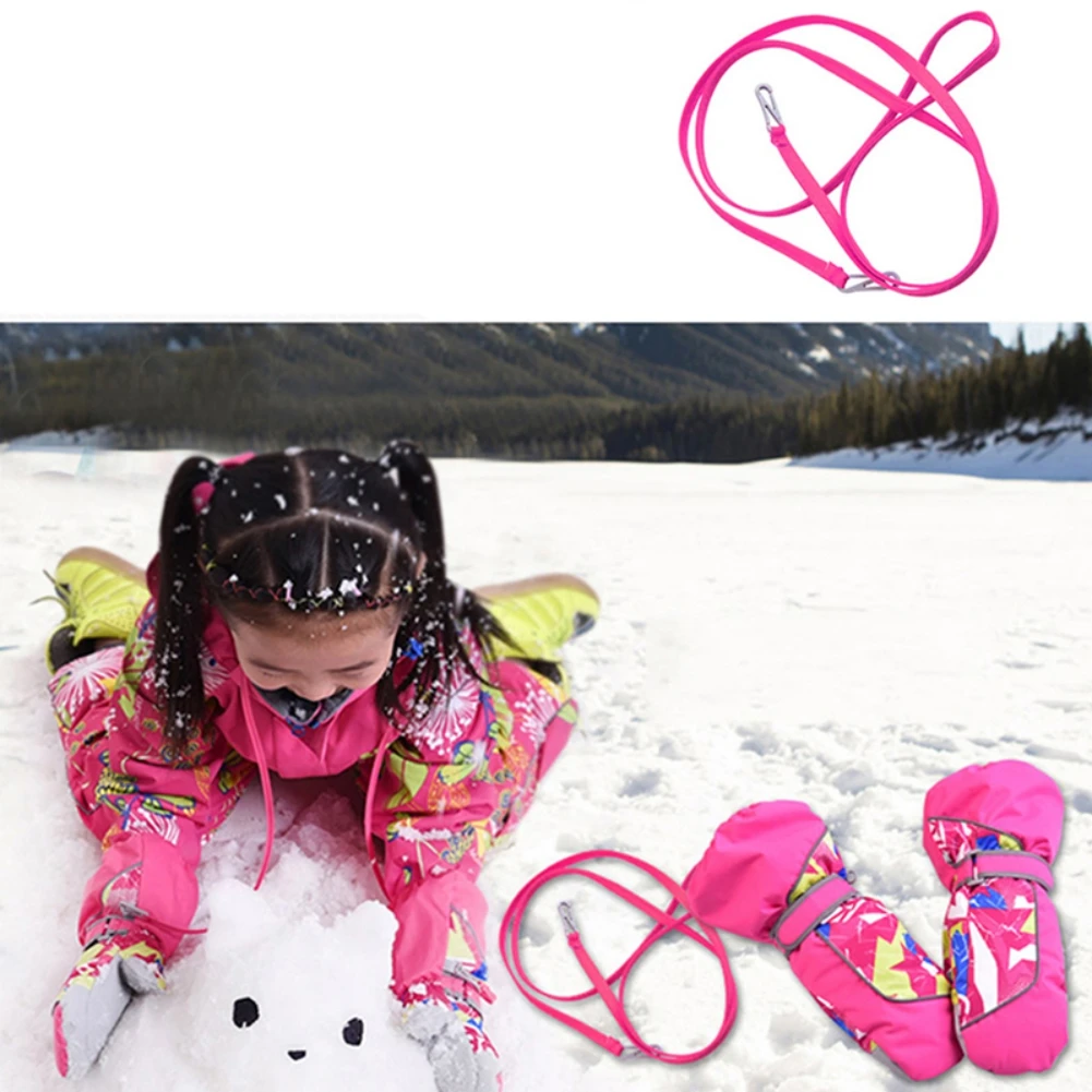 Children Warm Windproof Skiing Gloves Boys Girls Anti-slip Winter Snow Snowboard Gloves Outdoor Riding Mitten Gloves