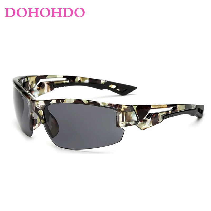 DOHOHDO 2022 Classic Luxury Mens Army Goggles Sports Driving Sunglasses UV400 Fishing Men Tactical Sun glasses For Male Gunes