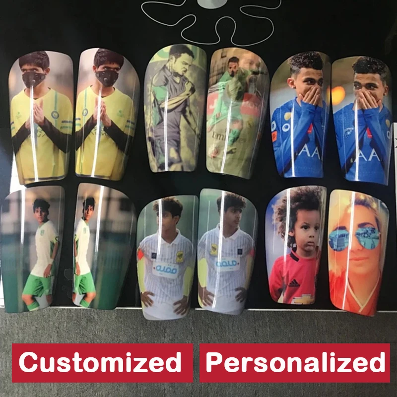 Dropship Customized Sublimation Printing Shin Guards Pads Personalized Adult Kids Soccer Foot Protection Football Shinguard