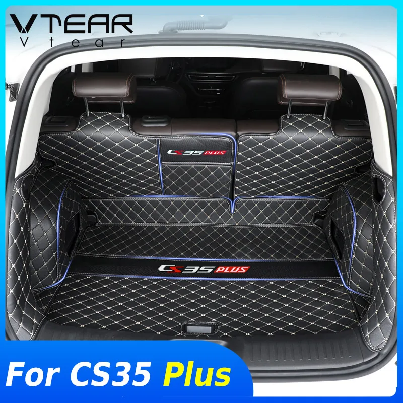 

Vtear For Changan Cs35 Plus Rear Trunk Mat Car Frame Carpet Interior Anti-Dirty Cover Decoration Styling Accessories Parts 2020