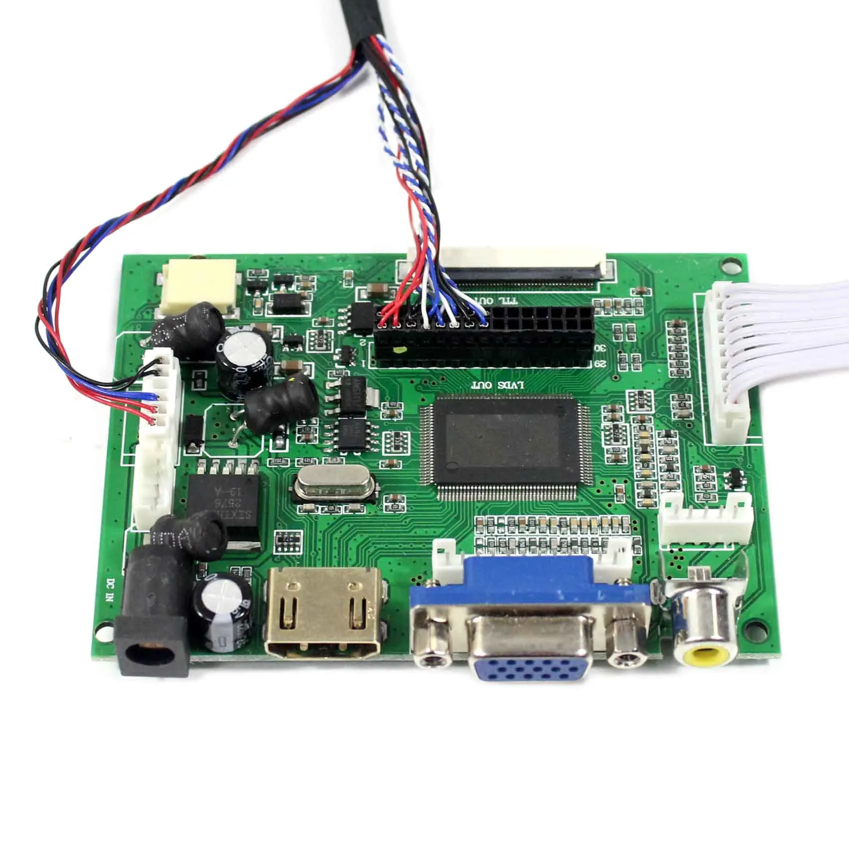 Tela lcd com sensor de toque, placa de 7 polegadas, x, ips