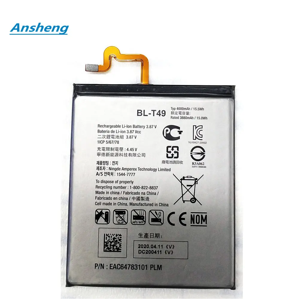 High Quality 4000mAh BL-T49 For LG K510 K51S LM-K410BMW  LM-K510BMW LM-K510HM Replacement Battery