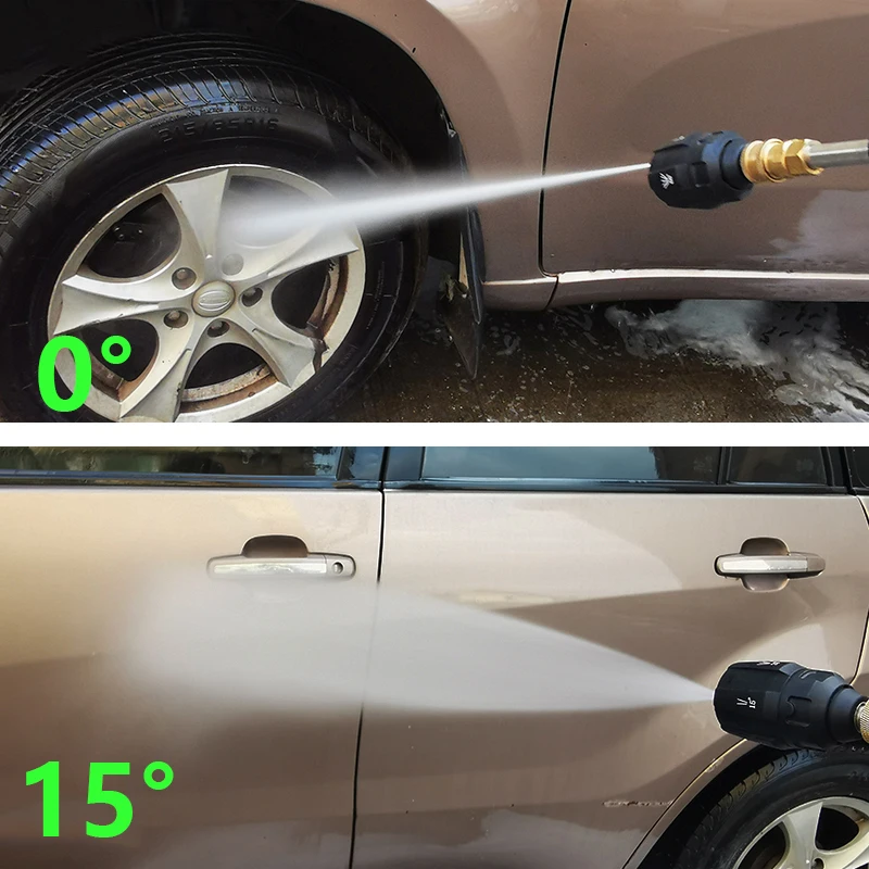 5in1 Nozzle High Pressure Cleaner Water Lance G1/4 Male Connect Quick Jet Washer Adjustable Sprayer Nozzles Car wash Gun Adapter