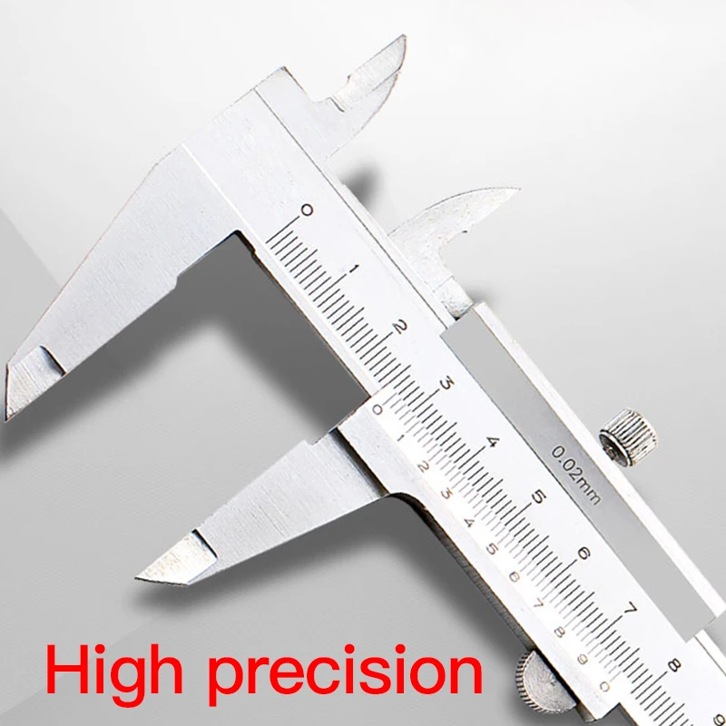 High precision Vernier Caliper 150 200 300 500mm Stainless Steel Laser Scale Vernier Measurement Tool Digital Ruler Micrometer