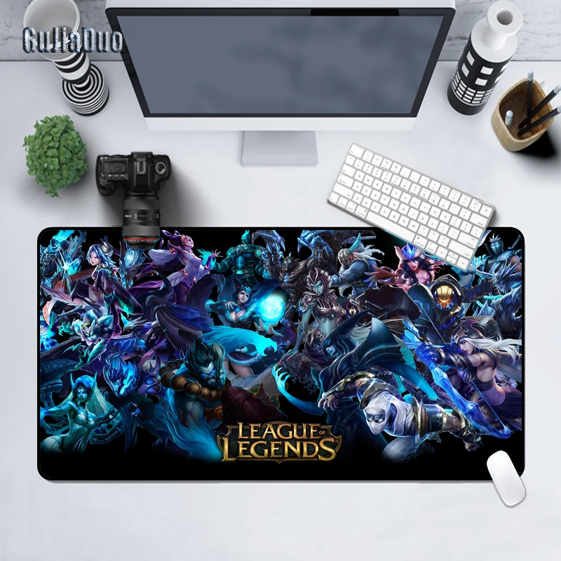 

League of Legends Gamer Large Mouse Pad Pc Computer Keyboard Rubber Non-slip Speed Table Desk Mat XL Gaming Accessories Mousepad