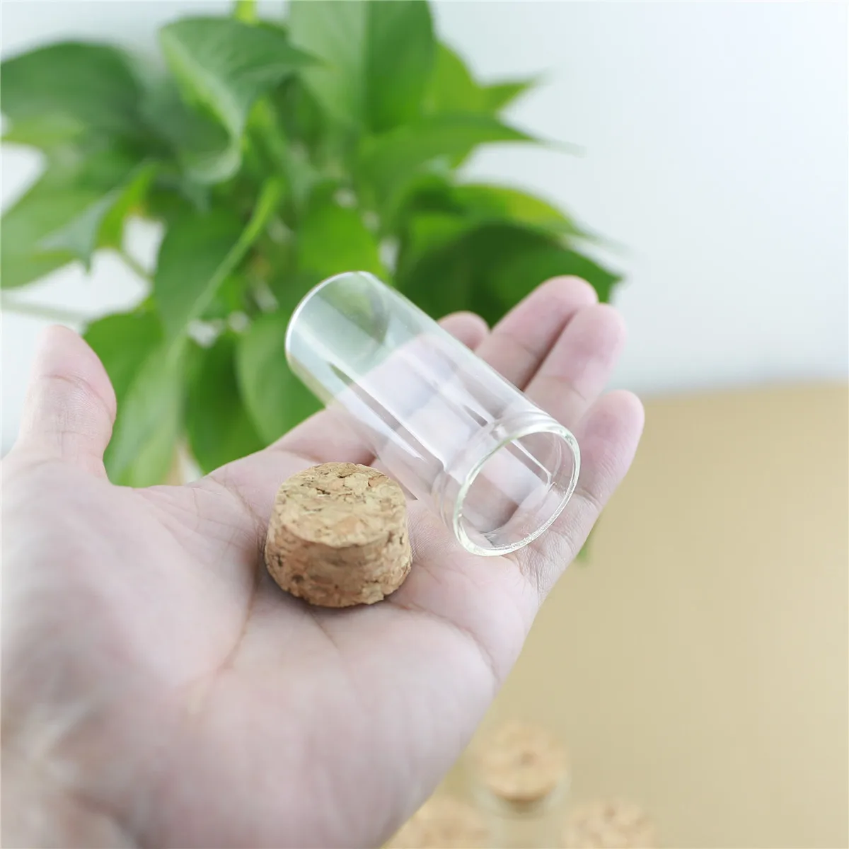 24 Pieces 30*70mm 30ml Small Glass Jars Test Tube Spicy Storage Container Transparent Glass Bottle Vials DIY Craft