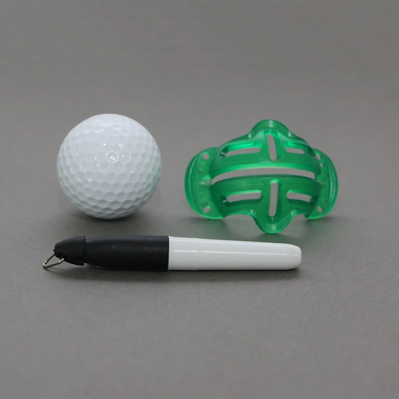 Caneta marcadora de bola de golfe, ferramenta de alinhamento para marcação de bola de golfe