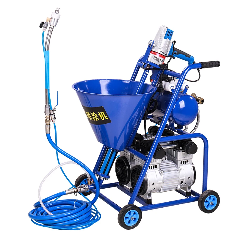 

220V1500W multifunctional waterproof high-pressure pneumatic putty paint coating cement slurry spraying machine, mixing barrel