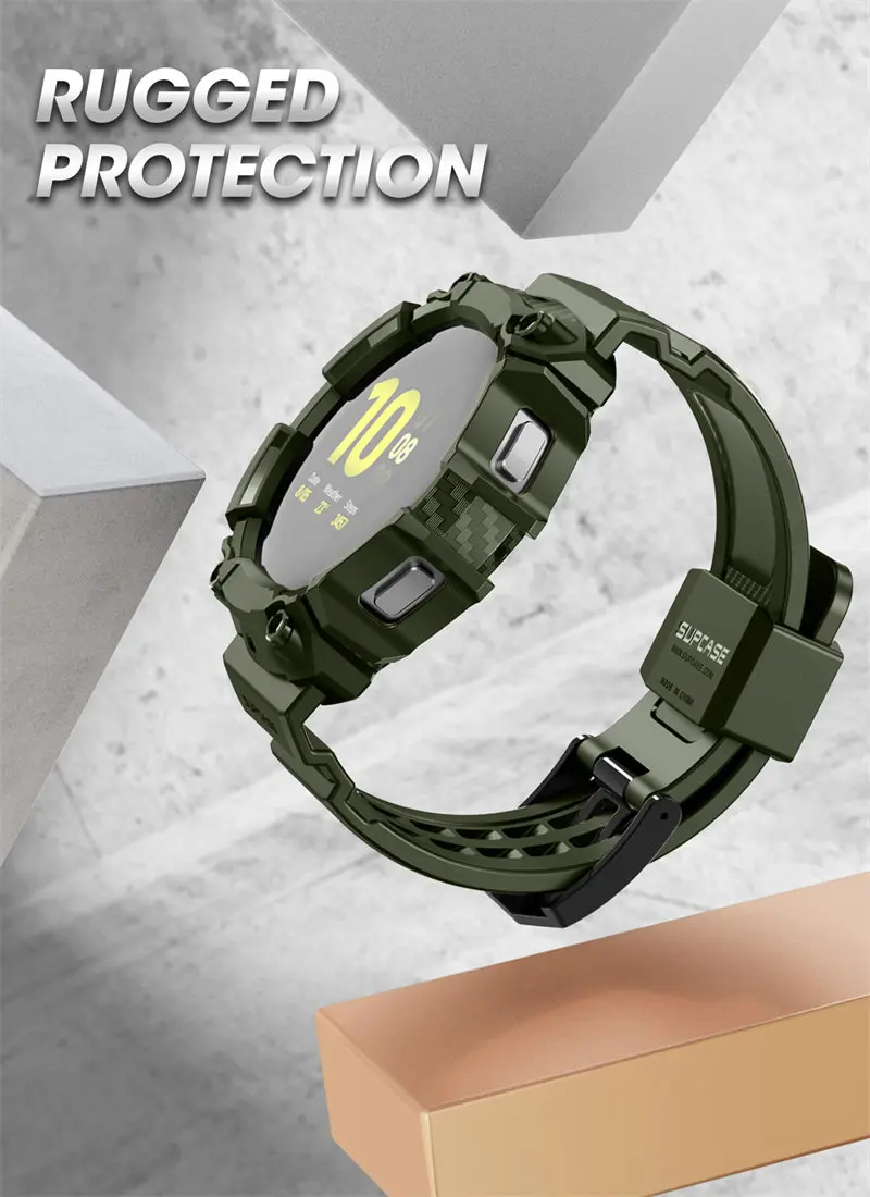 For Samsung Galaxy Watch 4 Case (44mm) SUPCASE UB Pro Rugged Protective Cover with Strap Watch Bands For Galaxy Watch 4