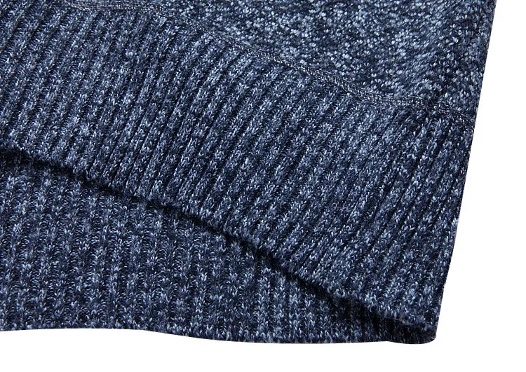 Winter Dicke Herren Strickpullover Mantel Off White Langarm Strickjacke Fleece Full Zip Männlich Kausal Plus Size Kleidung für den Herbst – Detail 16