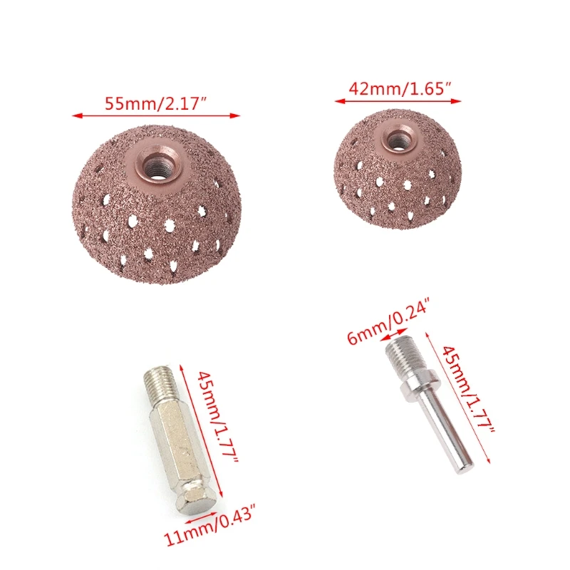 1pc Buffing Wheel Tungsten Carbide Rasp / Contour Cup with Arbor Adaptor Wheel Grind Professional Tire Repair Tool