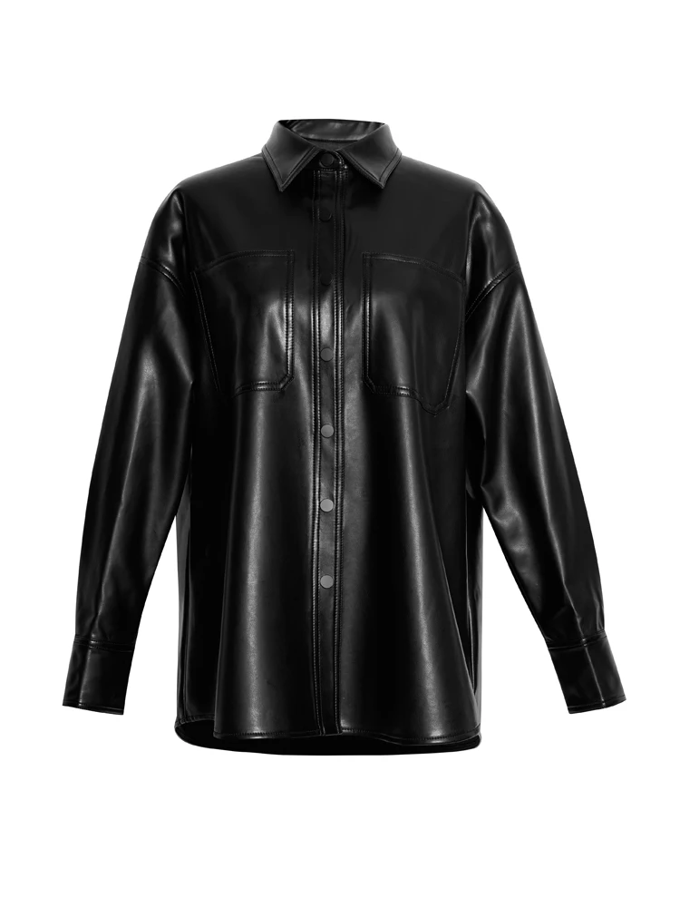 Trendy Lente En Herfst Punk Lederen Jassen Vrouwelijke Punk Stijl Revers Vrouwen Pu Motorkleding Klinknagel Korte Jas F2839