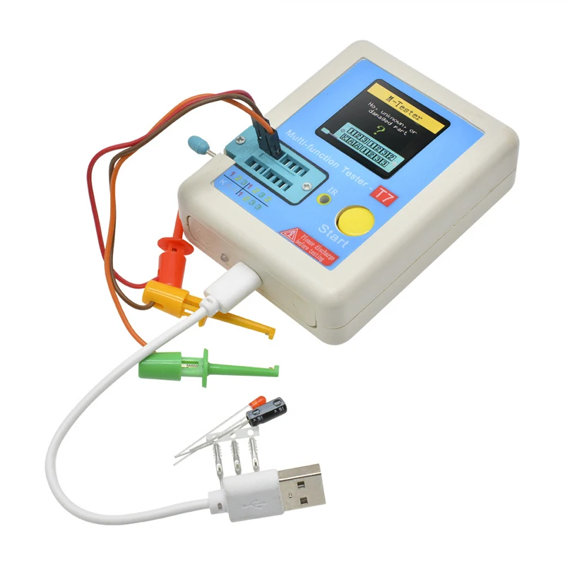 

High Speed Transistor Tester LCR-T7 Full Color Screen Graphic Display Finished Diode Capacitance Tester