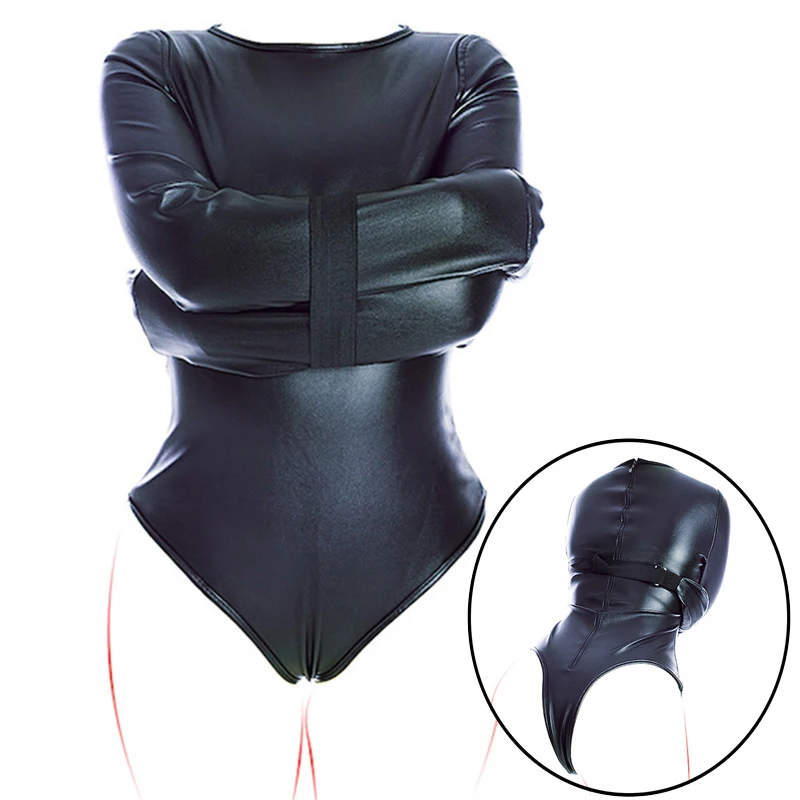 Da Y Tế Chơi Bodysuit Đồ Chơi Tình Dục Phù Hợp Với Nữ BDSM Thẳng Áo Khoác, Balo Dây Rút Mối Ràng Buộc Với Armbinder