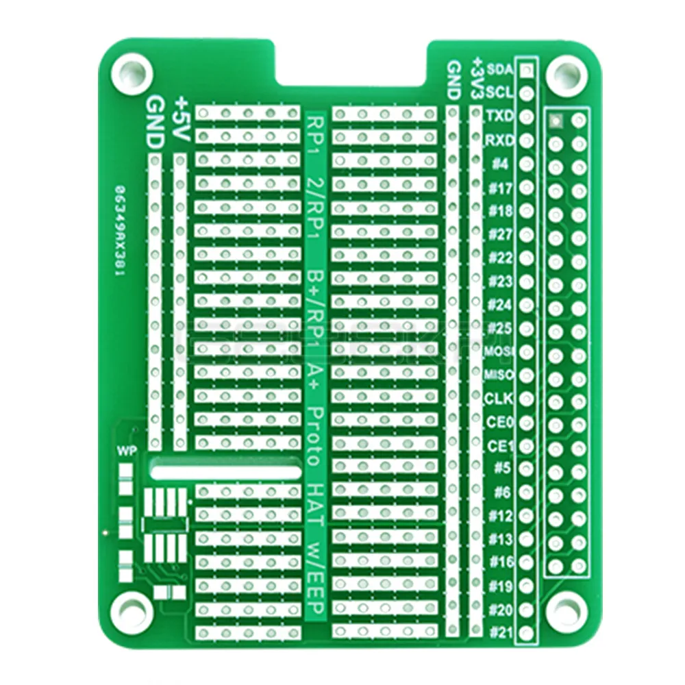 GeeekPi 4PCS Prototype Hat Breadboard DIY Proto Hat Shield for Raspberry Pi 2 / 3 Model B / B+(Red/Black/Blue/Green)