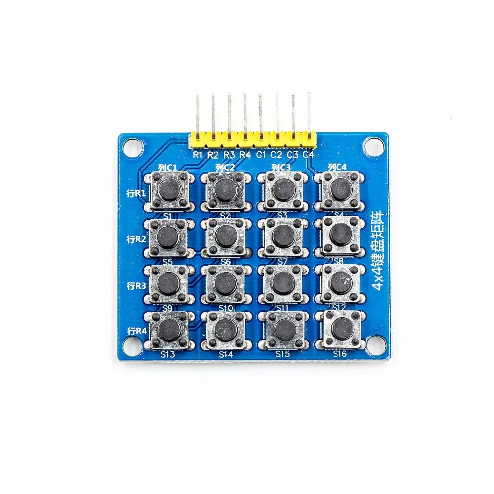 8pin 4x4 4*4 Matrix 16 klawiszy przycisk klawiatura numeryczna moduł Breadboard Mcu dla arduino Diy Kit — zdjęcie 7