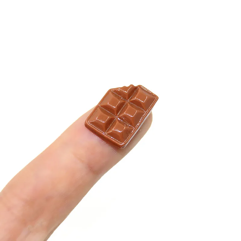 20 Chiếc Móng Tay Khóa Dễ Thương Nhựa Chocolate Hình Nhựa Lớn Ren Cho Acrylic 3D Thực Phẩm Series Làm Móng Nhà Thiết Kế Hạt Đá Quý