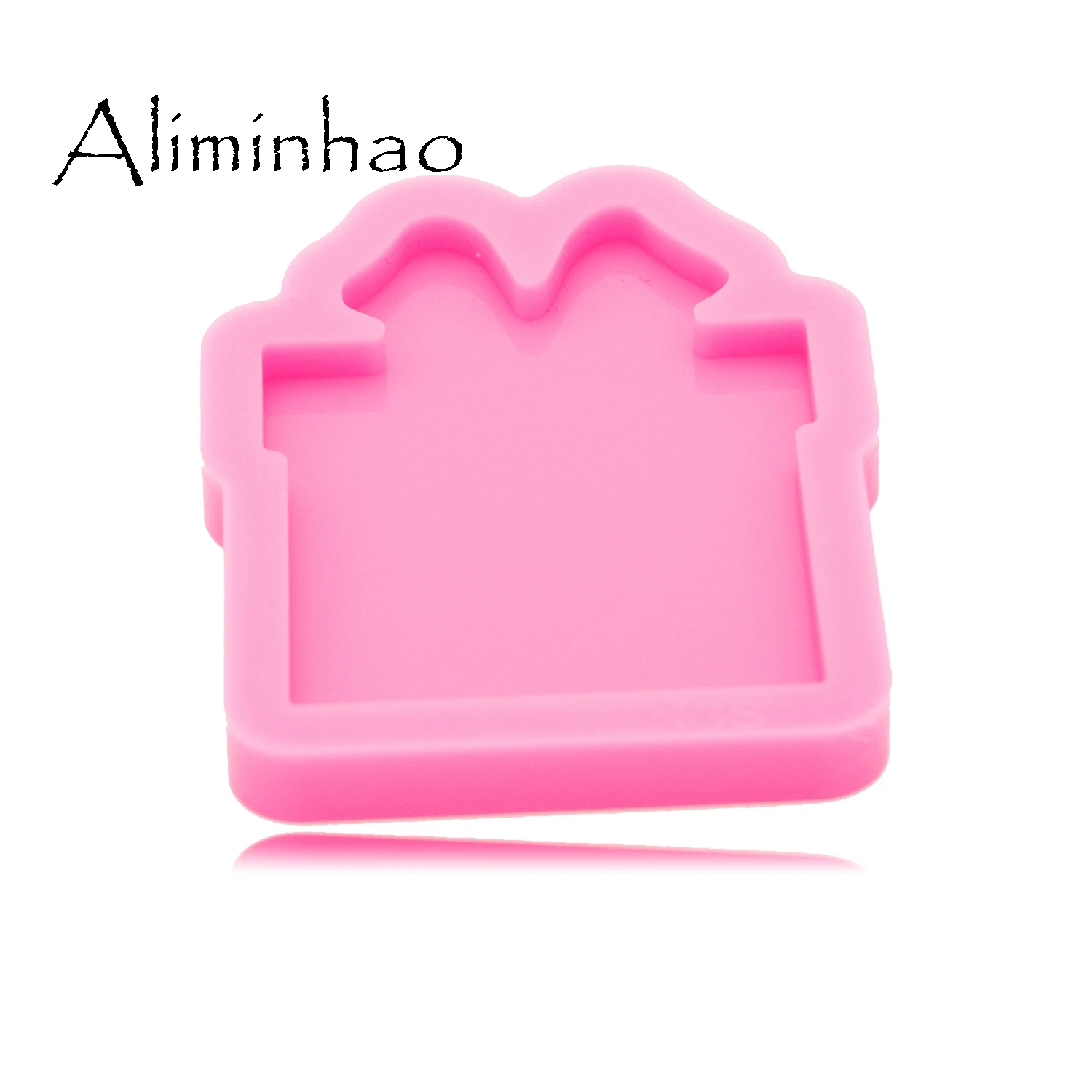 DY0329 Shiny Christmas Gift Fits on A 1.5 Inch Badge Reel Silicone Mold - Epoxy Craft Resin Molds - DIY  Handmade Jewelry Mold image 4