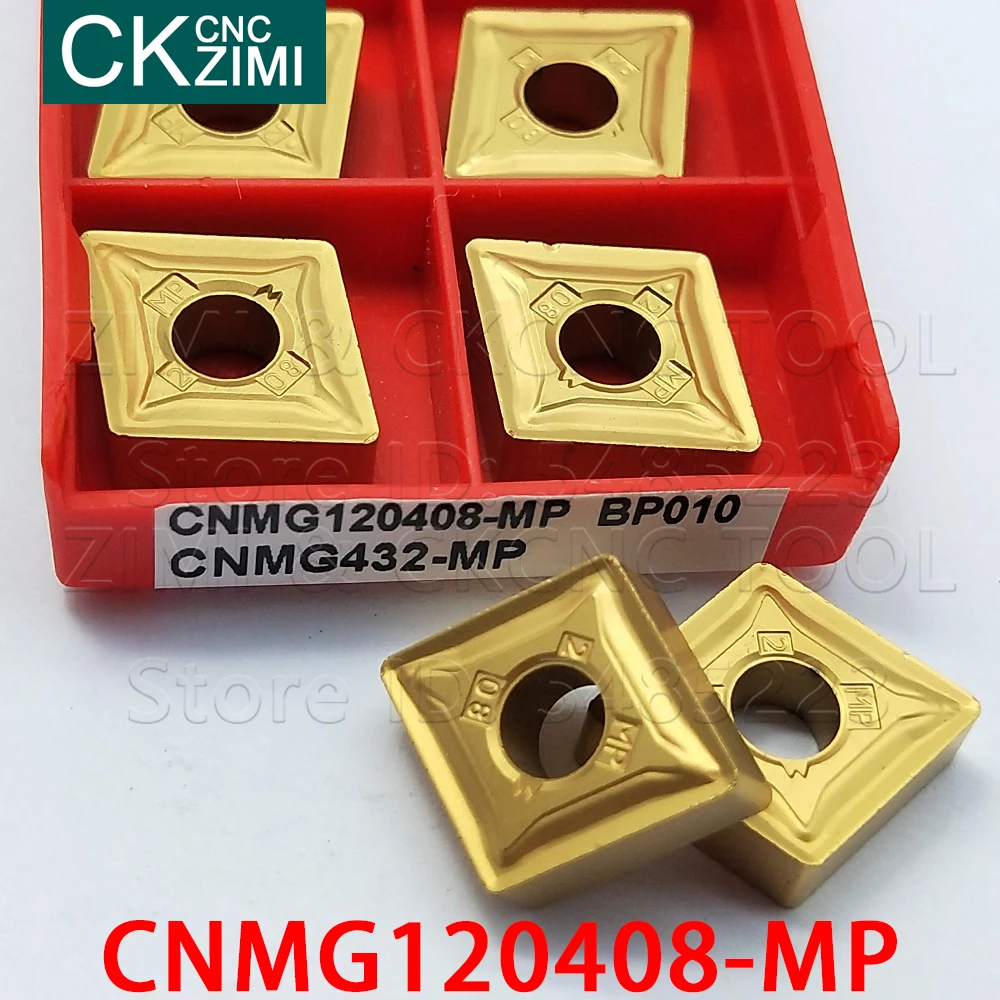 CNMG120408-MP BP010 CNMG 120408 MP Carbide Inserts External Turning Insert Tools CNC Metal Lathe Tools for steel stainless steel
