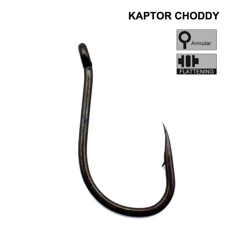 Anzuelo Chod-Rig Kaptor Choddy – Acero al carbono para carpa