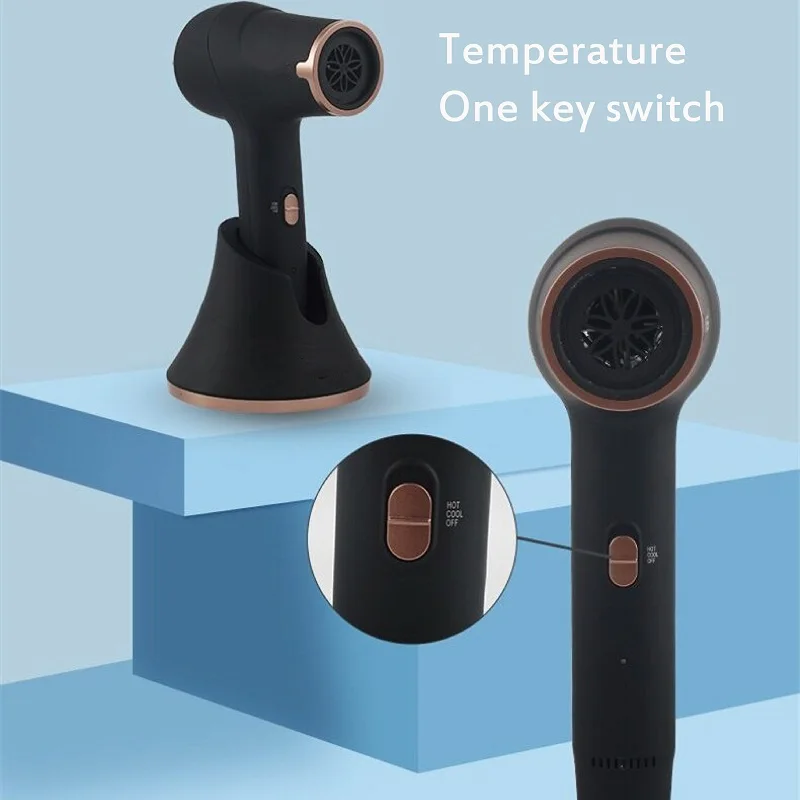 Wiederaufladbare Haar Trockner Drahtlose Tragbare Starke Power Barber Salon Styling Werkzeuge Heiß Kalt Elektrifizierte Batterie Haar Trockner