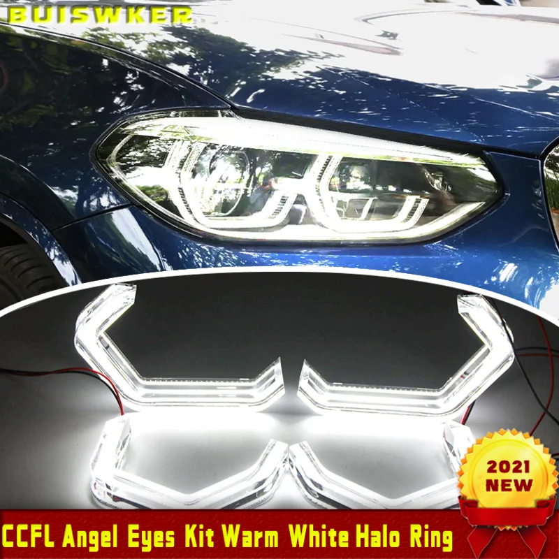 

4Pcs LED M4 Style Angel Eyes Halo Rings Car Light Running Lamps DRL For BMW X3 E83 F25 X5 E70 F15 F85 X6 E71 E72 Z4 E85 E86 E89