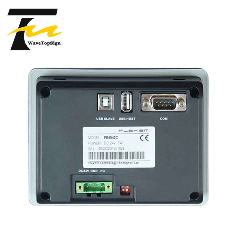 Imagem -04 - Flexem Resistive Hmi 4000 Séries Fe4043c Fe4043e Relação Humana 4.3 Polegadas 16:9 Tft Lcd Dc24v 3w