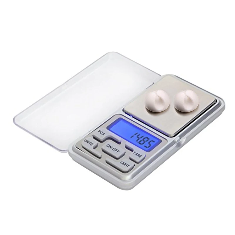 200/300/500G 0.01 Scale Jewelry Mini Digital Pocket Scale High Precision Electric Scale with Backlight for Jewelry Kitchen