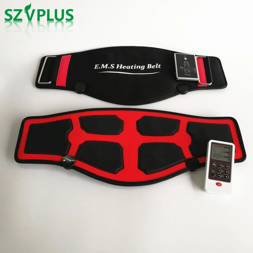 Cinturón de calefacción EMS para masaje adelgazante, estimulador muscular eléctrico de pulsos EMS, acupuntura Tens, fisioterapia, mioestimulador