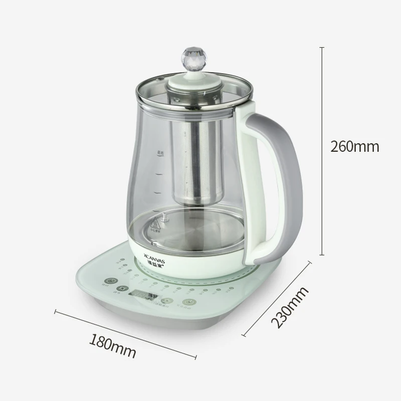 

1.8L Multifunction Electric Kattle Stainless Steel Health Pot Automatic Flower Teapot G832 Boiling Water Kettle 24 Hours Timing