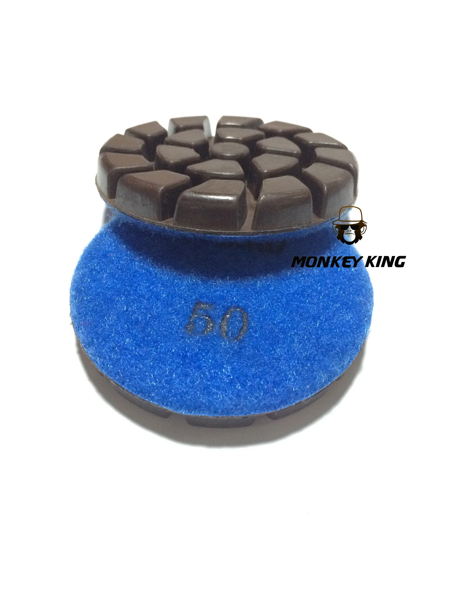 Juego de almohadilla de pulido de suelo de diamante de transición híbrido de cobre, 3 ", 80mm, 9 piezas, 10mm de espesor para piedra de hormigón