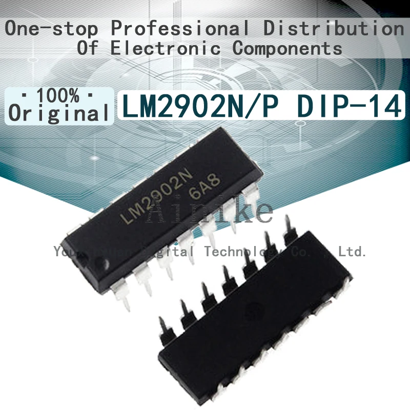 

10 шт. новый оригинальный LM2902 LM2902N LM2902P DIP-14 входной операционный усилитель IC чип