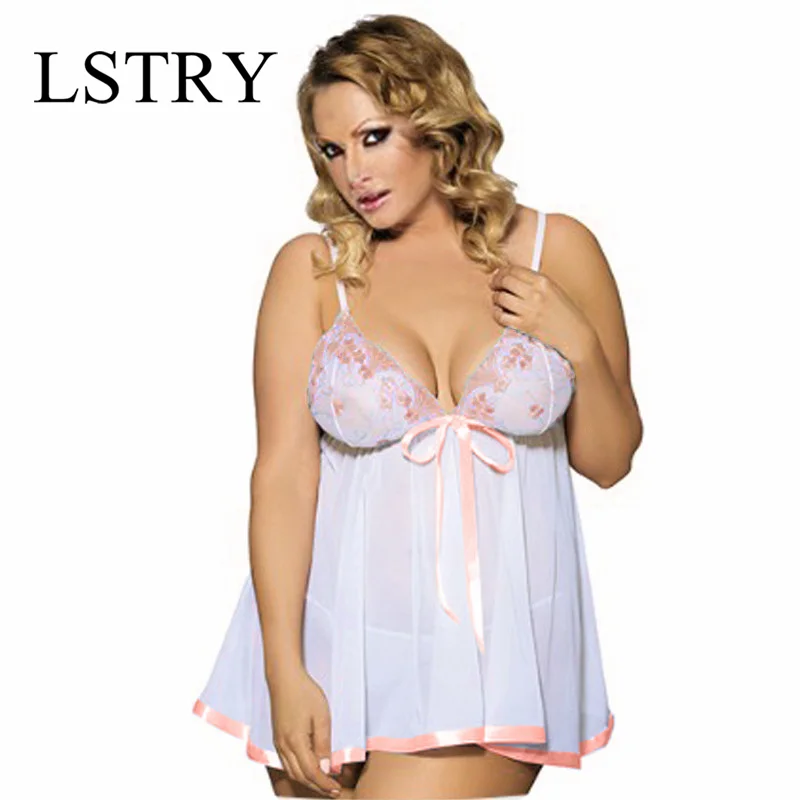 LSTRY 2025 nueva lencería Sexy caliente ropa de dormir de encaje para adultos S-6XL vestido sexual porno Sexy lencería transparente caliente ropa de dormir