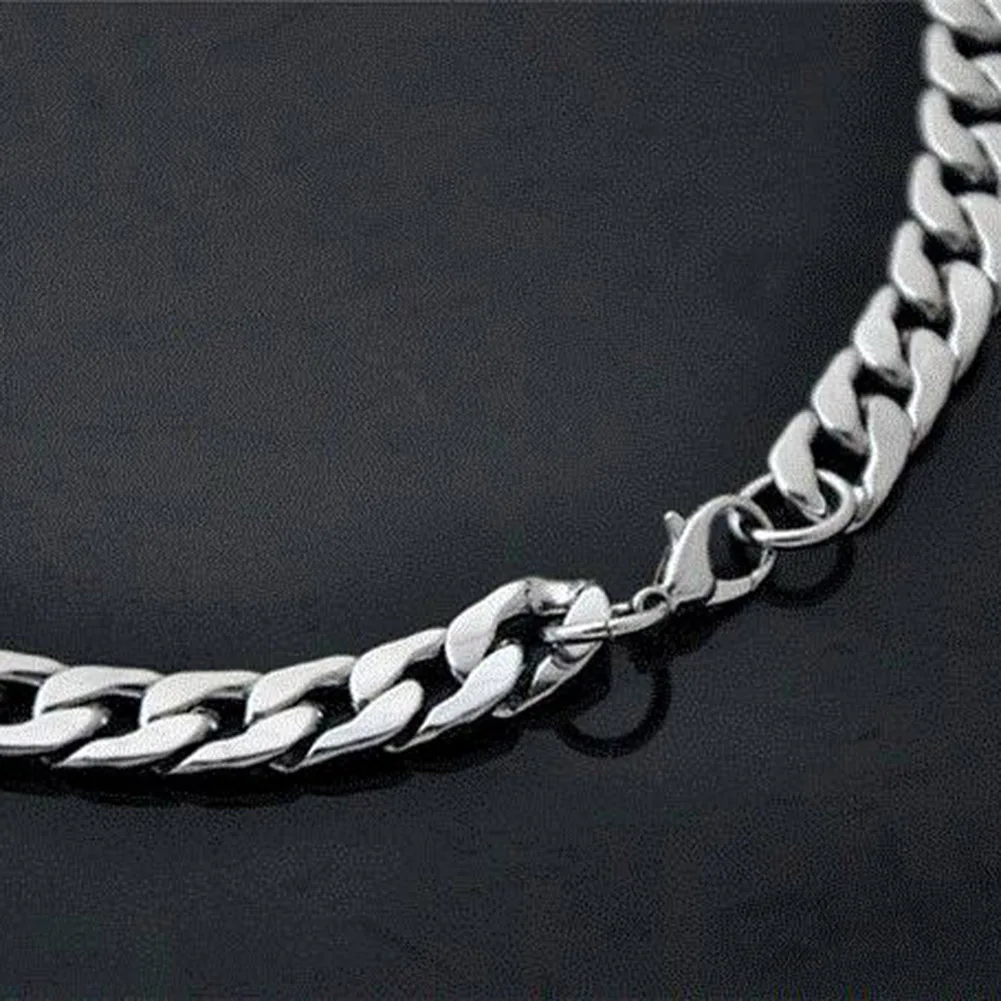 Fashion Simple Men Twist Oblate Wide Chain Necklace Party Jewelry Birthday Gift 2020