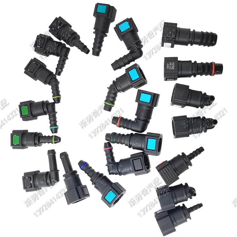 7.89mm 7.89 ID6 auto Fuel line quick connector 180 degree 5/16 SAE  fuel pipe fittings  gasoline quick connector 50pcs a lot