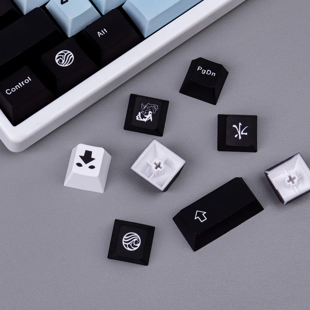 Imagem -05 - Gmk Mizu Água Grande Conjunto de Perfil Cereja Pbt Keycap Corante-sub Inglês Personalizado Personalidade Keycaps para Teclado Mecânico Gaming 61