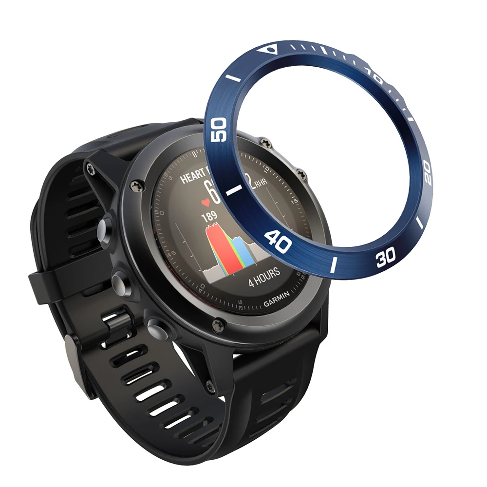 Viền Đồng Hồ Bằng Thép Không Gỉ Nhẫn Dành Cho Garmin Fenix 5X/5X Plus Chống Trầy Xước Bảo Vệ Nhẫn Dành Cho Garmin fenix 3/3 HR