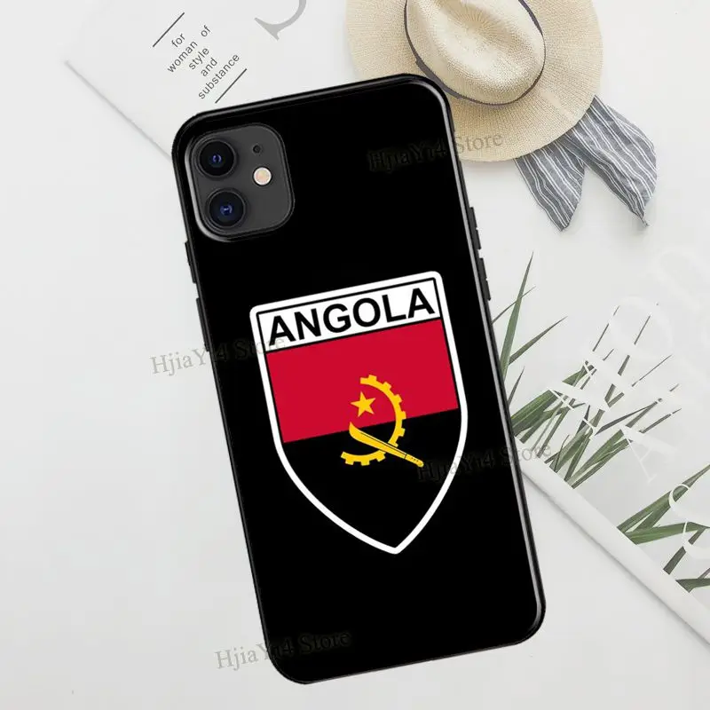 Angola Flag Case For iPhone 11 14 13 Pro Max SE 2020 6S 8 7 Plus X XR XS Max 12 Pro Max mini Phone Cover