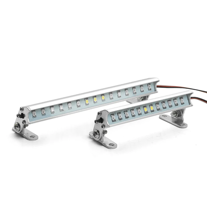 For Trax Trx-4 Scx10 Ii Axial 91-136mm White Red Blue Metal Top Row Light Ch3 Control Light 1/10 Simulation Climbing Car