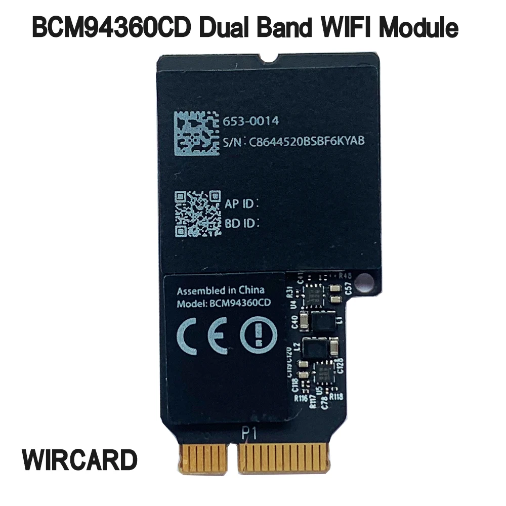 WIRCARD Dual band 1750Mbps BCM94360CD 802.11AC WIFI wireless BT 4.0 bcm94360cd native card Airdrop  for Hackintosh Mac OS