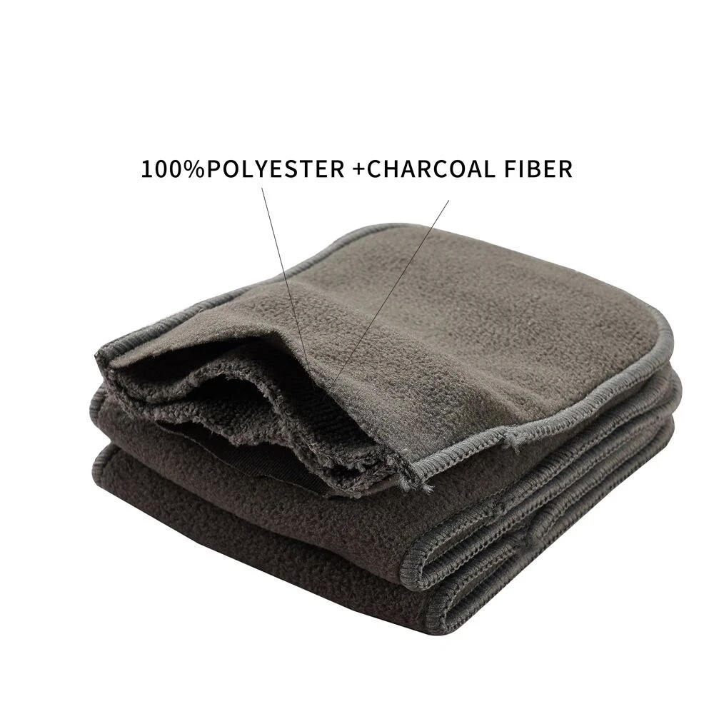 HappyFlute Bamboo Charcoal Baby Nappy Inserts 2Layers microfiber+2 Layers Microfiber Insert Diaper liner