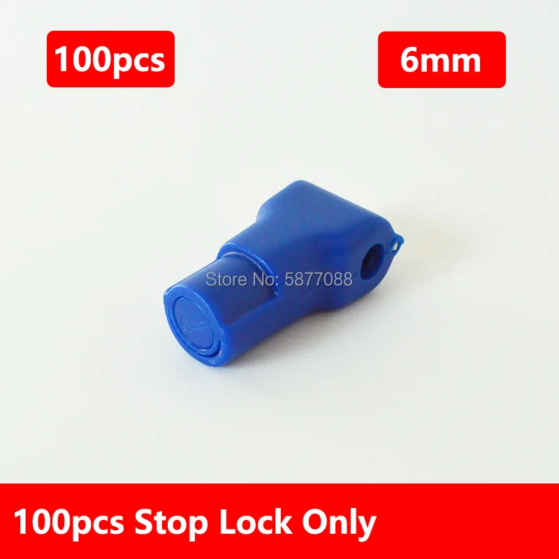 102pcs Stop Lock For Hanging Merchandise On Hooks Display Peg Hook Security Little Red Lock 6mm