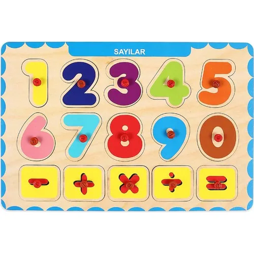 Your Model Maker with Wooden Handle Educational Puzzle Numbers