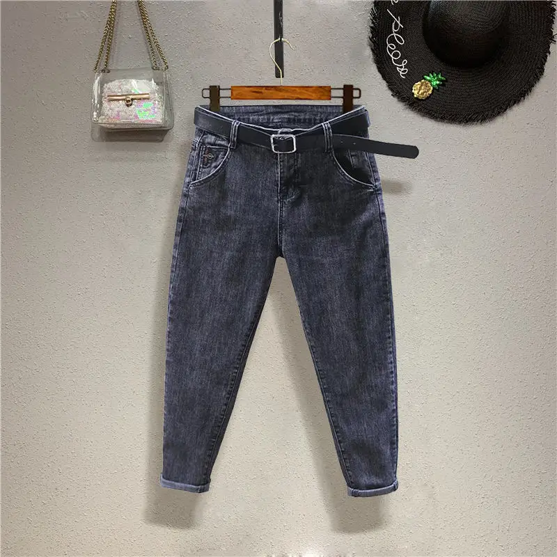 

Waist Jeans Women's Loose Baggy Pants 2021 Spring and Autumn New Fashion Old Pants Korean Harlan Trousers Loose Jeans