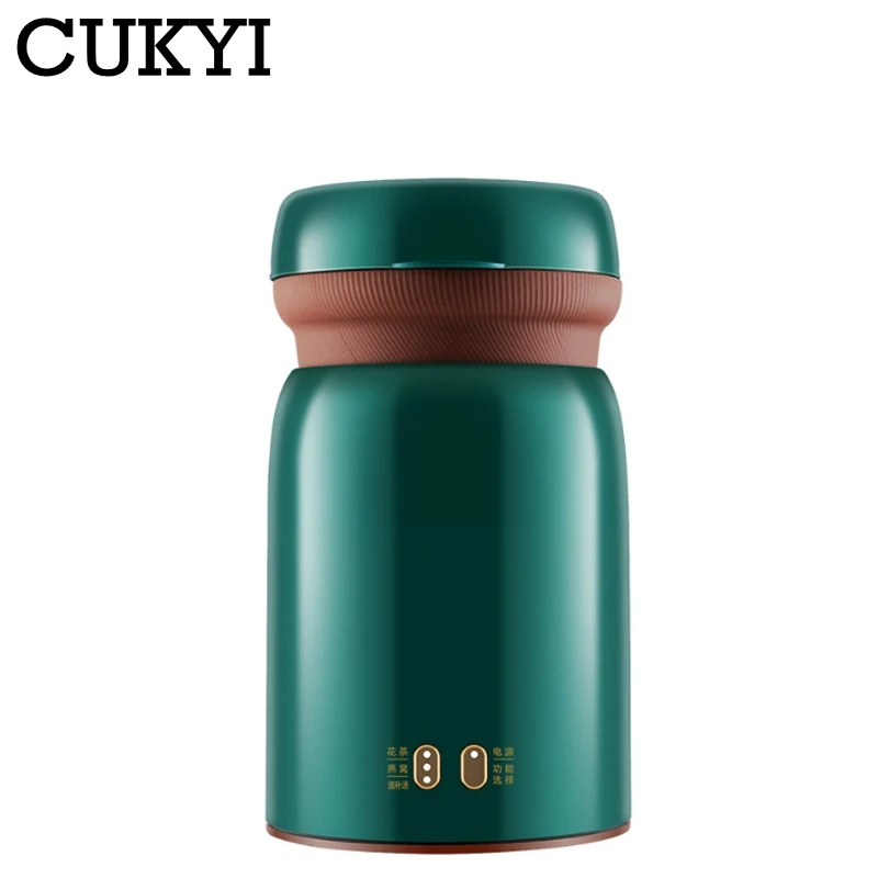 CUKYI 0.5L Household Health Pot Mini Porridge Stewing Soup Cup Electric Kettle Boiling Cup Tea Maker Bird's Nest Dessert 220V