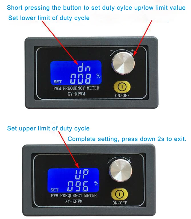 1 Hz-150 kHz XY-KPWM PWM Signalgenerator Pulsfrequenz Arbeitszyklus Einstellbare Modulplatine LCD-Display 1 2 3 Kanal Rechteckwelle – Detail 4
