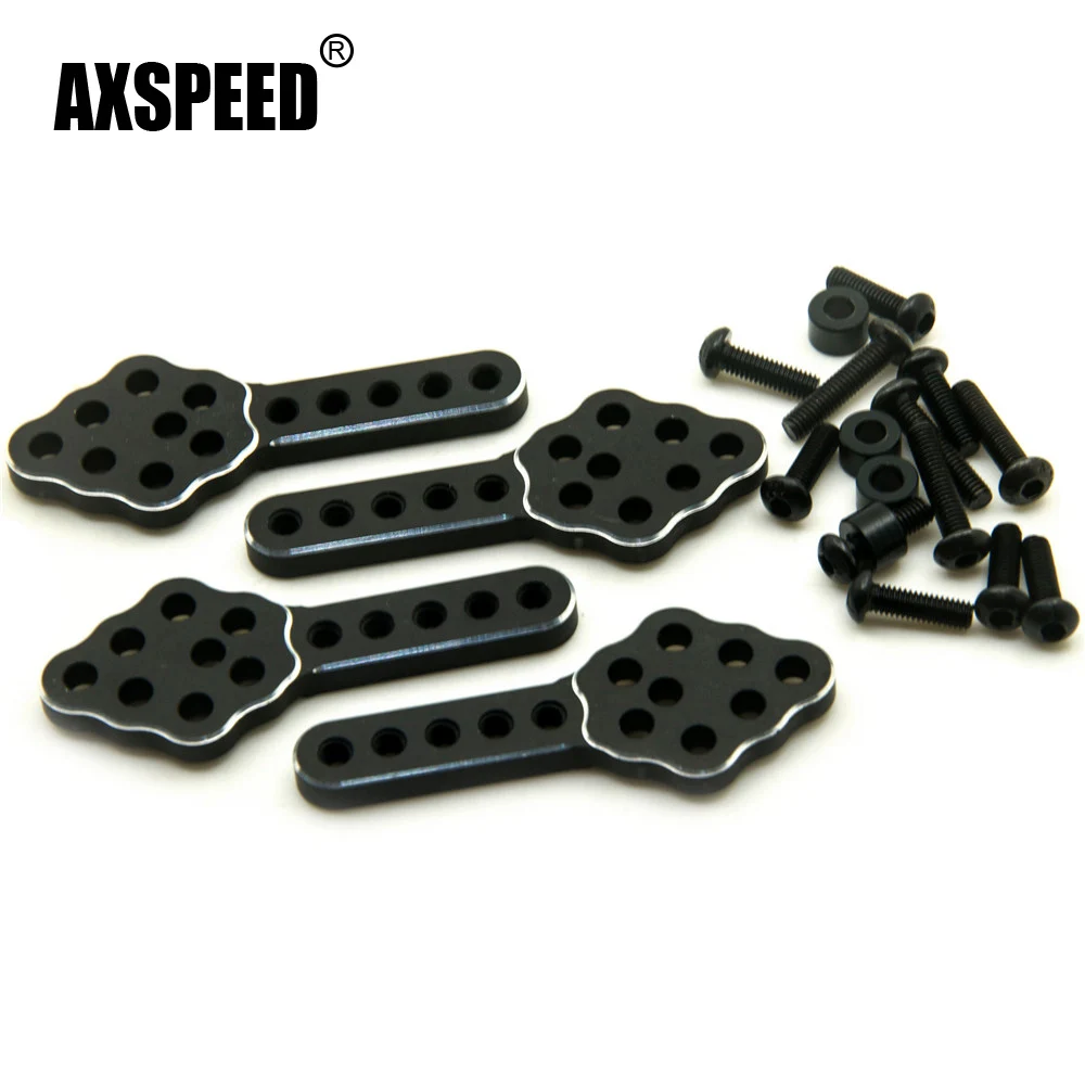 AXSPEED Aluminum Alloy Adjustable Front Rear Suspension Shock Mount Lift Kit for Axial SCX10 1/10 RC Crawler Car Upgrade Parts