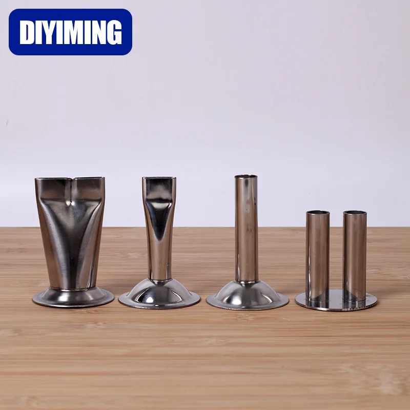 

Stainless Steel Funnels Parts for Jerky Gun, Home Filling Tubes, Nozzles, Silver Food Accessories, Kitchen Applian